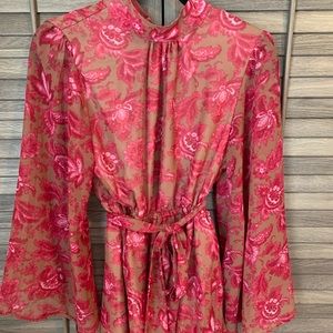 Chiffon longsleeve romper